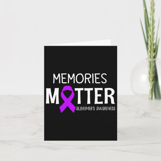 Memories Problem Purple Ribbon Heimerheimer's Awar Card (Front)