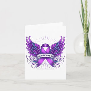 Memories Ribbon Wings Vintage Heimers Awareness _1 Card