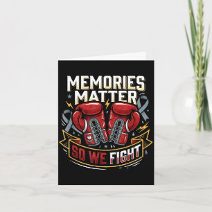 Memories so we fight boxing parkinson's awareness  card