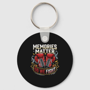 Memories so we fight boxing parkinson's awareness  keychain