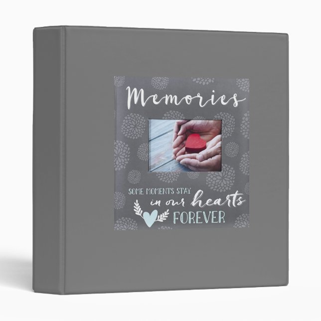 *MEMORIES STAY IN OUR HEART* 3 RING BINDER (Front/Spine)