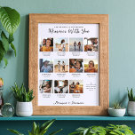 Memories With You | 11 Photo Collage Keepsake Poster<br><div class="desc">Create a sweet keepsake of your relationship - wedding, engagement, anniversary, honeymoon or special moment/holiday (Birthday, Valentine's, Christmas etc.) with this custom photo collage print. Eleven of your favorite photos arranged in a modern grid layout with a cute quote and your choice of personalization. Add captions below each photo if...</div>