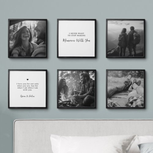 Memories With You  Photo  Quote Wall Art Photo Tiles