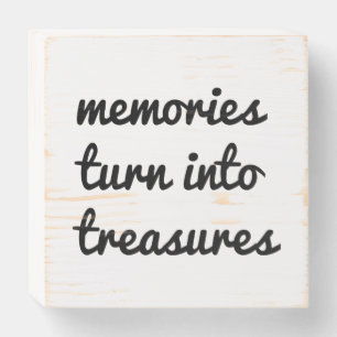 Memories Wood Box Sign