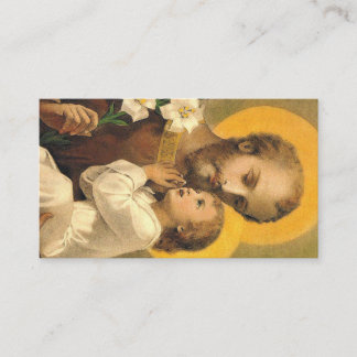 Memorize of St. Joseph Prayer Card
