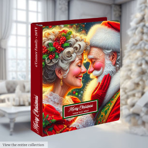 Memory Album Christmas Binder Santa Claus Design