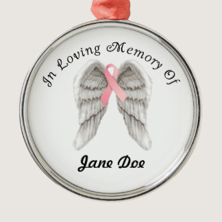 Memory Angel Wing Ornament for Breast Cancer