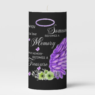 Memory becomes a Treasure Pillar Candle