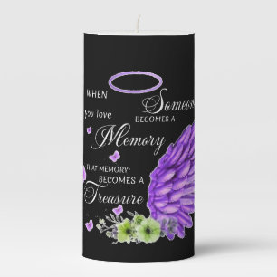 Memory becomes a Treasure Pillar Candle