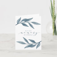 Memory eternal sympathy card