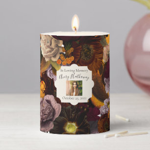 Memory Funeral Flower Memorial Candle