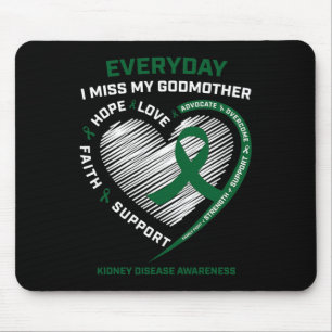 Memory Gifts Women Godmother Kidney Disease Awaren Mouse Pad