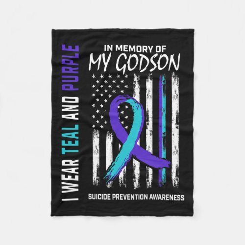 Memory Godson Suicide Awareness Prevention America Fleece Blanket