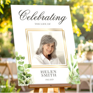 Memory Greenery Elegant Photo Custom Foam Board