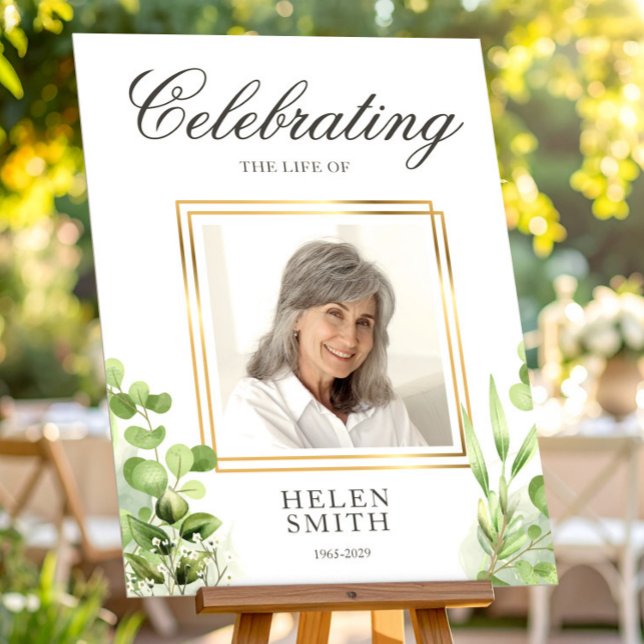 Memory Greenery Elegant Photo Custom Foam Board (Creator Uploaded)