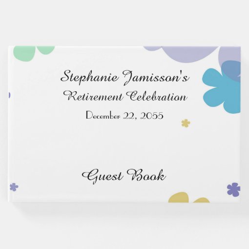 Memory/Guest Book Retirement Party Celebration Zazzle