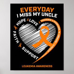 Memory In Remembrance Of My Uncle Leukemia Awarene Poster