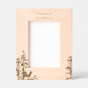 Memory Keepsake Masculine Stag Deer Engraved Frames