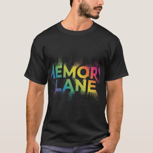 Memory Lane t_shirt design features a nostalgic 