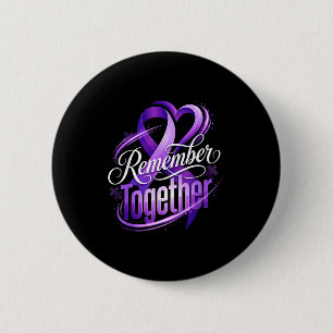 Memory loss alzheimer awareness month remember button