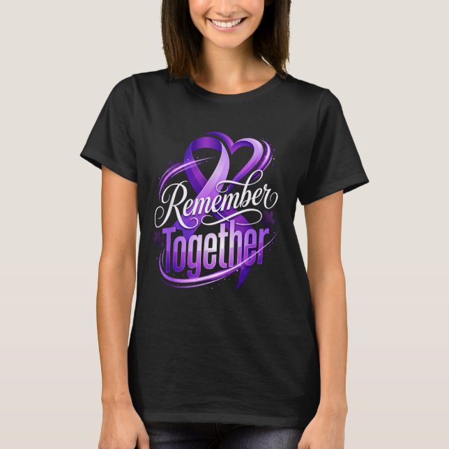 Memory loss alzheimer awareness month remember T-Shirt (Front)