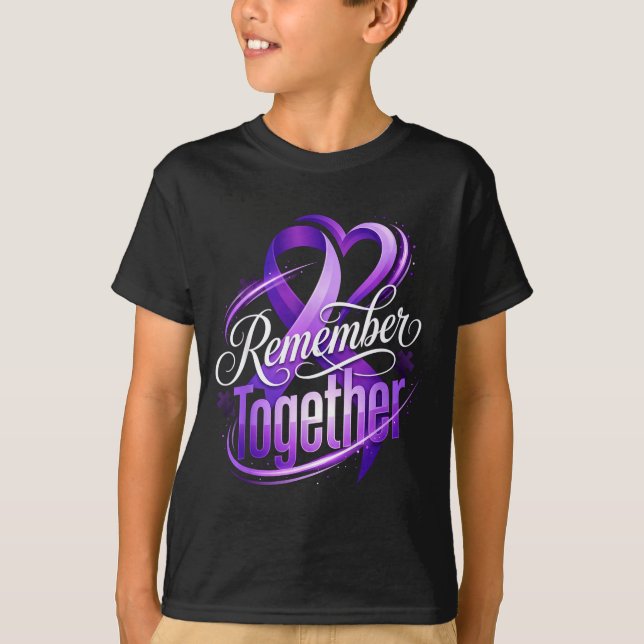 Memory loss alzheimer awareness month remember T-Shirt (Front)