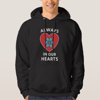 Memory Loss Caregivers Fundraising Purple Ribbon A Hoodie