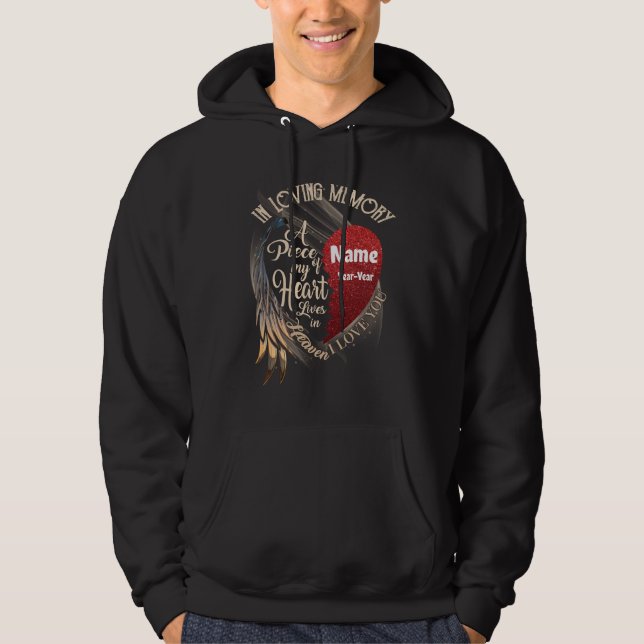 Memory loving - Piece Of My Heart Lives In Heaven Hoodie (Front)