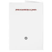 Memory of a canal Halloween card (Back)