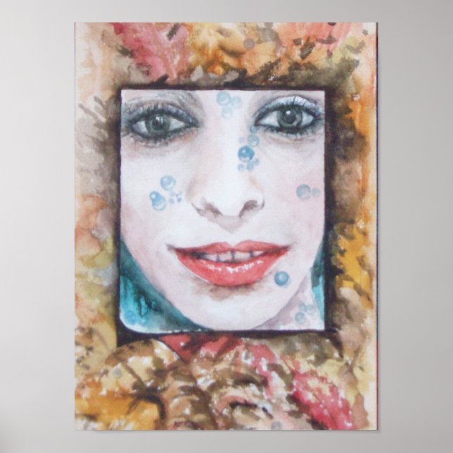 MEMORY OF AUTUMN/ LEAVES AND DROPS OF WATER POSTER (Front)