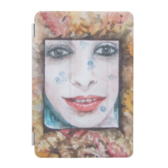 MEMORY OF AUTUMN  WITH LEAVES AND DROPS OF WATER iPad MINI COVER (Front)