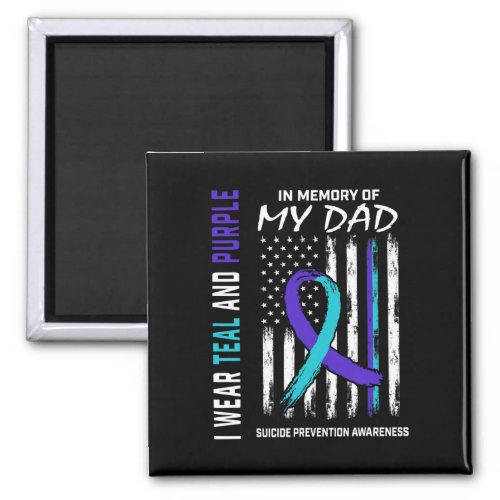 Memory Of Dad Suicide Awareness Prevention America Magnet