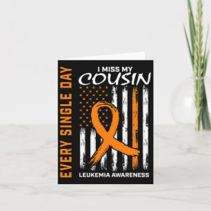 Memory Of Loved One Gifts Cousin Leukemia Awarenes Card