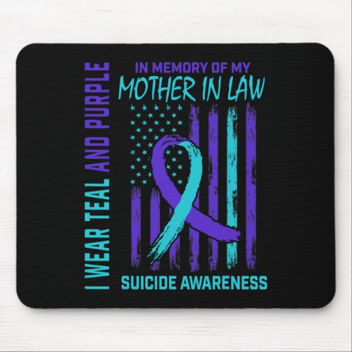 Memory Of Mother In Law Suicide Awareness American Mouse Pad