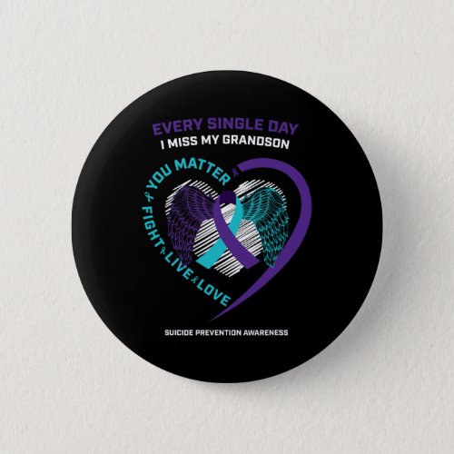 Memory Of My Loving Grandson Suicide Prevention Aw Button