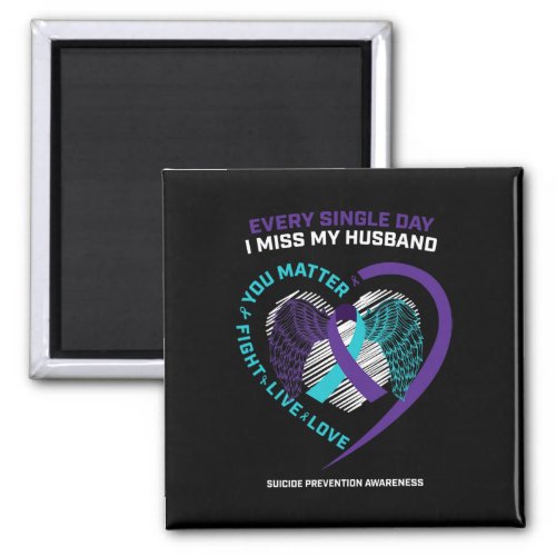 Memory Of My Loving Husband Suicide Prevention Awa Magnet