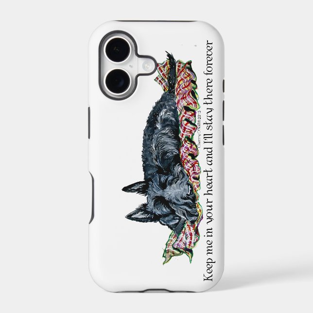 Memory of Scottish Terrier Iphone Case (Back)