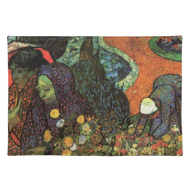 Memory of the Garden at Etten by Vincent van Gogh Cloth Placemat (Front)
