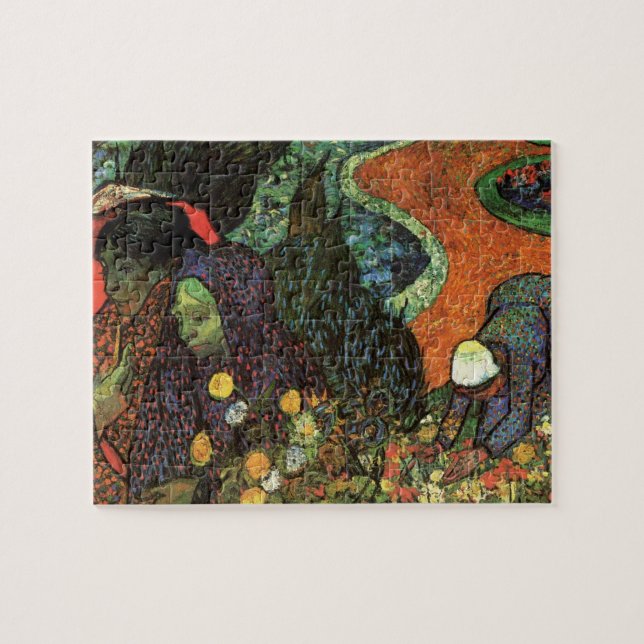 Memory of the Garden at Etten by Vincent van Gogh Jigsaw Puzzle (Horizontal)
