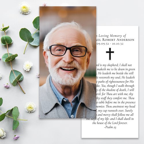 Memory Photo Prayer Memorial Bookmark