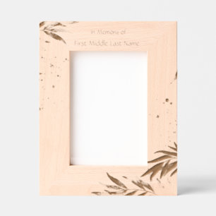 Memory Photo Yellow Roses Garden Flowers Engraved Frames