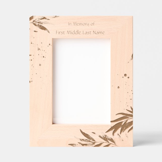  Memory Photo Yellow Roses Garden Flowers Engraved Frames (Front)