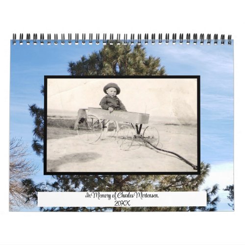 Memory Photos on Tree Photo Backgrounds Calendar