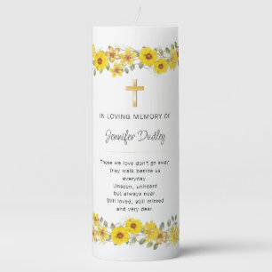 Memory Pillar Candle For Celebration Of Life
