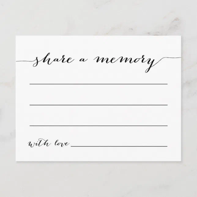 Memory Postcard | Zazzle