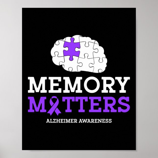 Memory Problems Heimer Purple Ribbon Heimerheimer  Poster (Front)