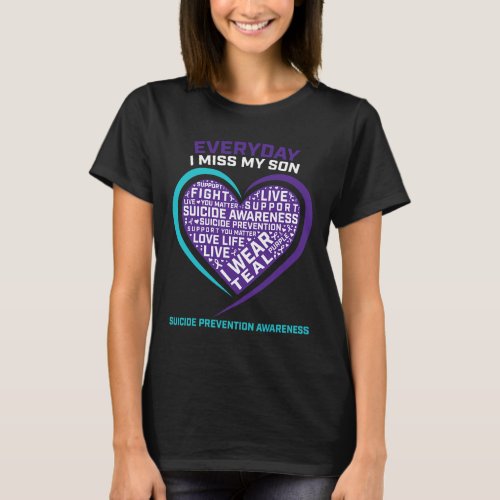 Memory Son Suicide Awareness Gifts Suicide Prevent T_Shirt