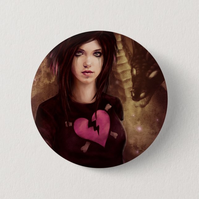 Memory's Wake Cover Art Pinback Button (Front)