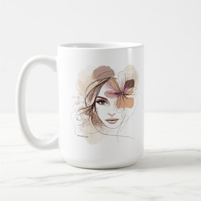 MemoryUs Almost Love Song Lyric Coffee Mug (Left)