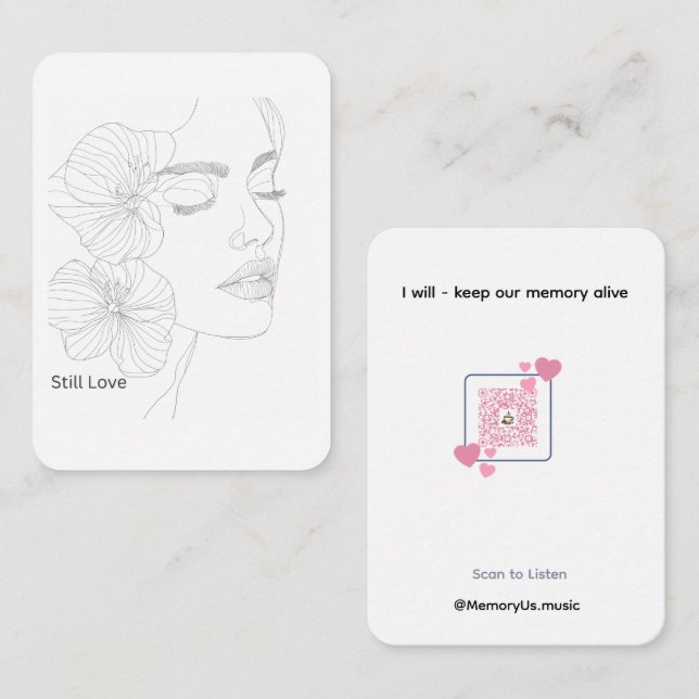 MemoryUs Love Note Card -Still Us QR Lyrics (Front/Back)